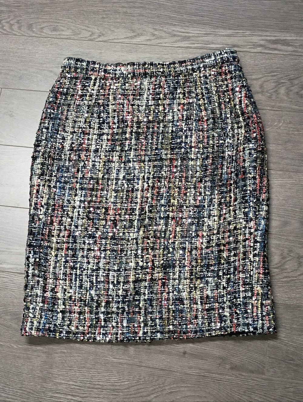 Multicolor Tweed Pencil Skirt - Stylish Women's Skirt